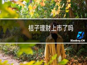 桔子理财上市了吗