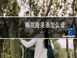 梅花鹿英语怎么读