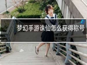 梦幻手游诛仙怎么获得称号