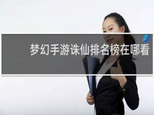 梦幻手游诛仙排名榜在哪看