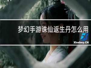 梦幻手游诛仙返生丹怎么用