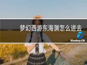 梦幻西游东海渊怎么进去
