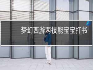 梦幻西游两技能宝宝打书