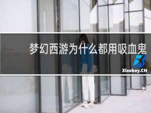 梦幻西游为什么都用吸血鬼