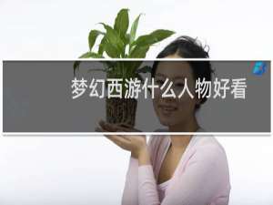 梦幻西游什么人物好看
