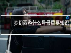 梦幻西游什么号最重要知识