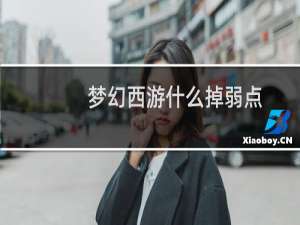 梦幻西游什么掉弱点