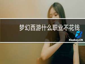梦幻西游什么职业不花钱