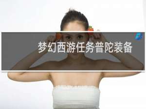 梦幻西游任务普陀装备