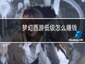 梦幻西游低级怎么赚钱