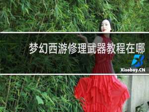 梦幻西游修理武器教程在哪