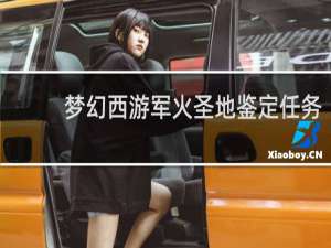 梦幻西游军火圣地鉴定任务