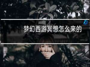 梦幻西游冥想怎么来的