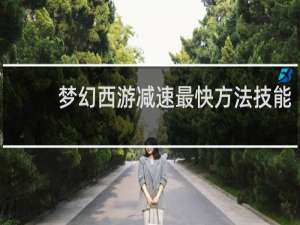 梦幻西游减速最快方法技能