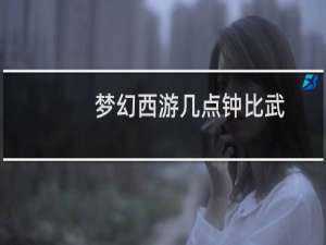 梦幻西游几点钟比武