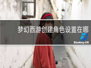 梦幻西游创建角色设置在哪