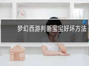 梦幻西游判断宝宝好坏方法