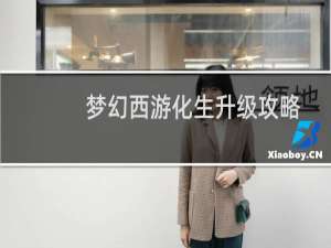 梦幻西游化生升级攻略