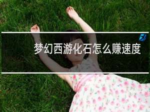 梦幻西游化石怎么赚速度