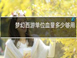 梦幻西游单位血量多少够用