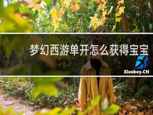 梦幻西游单开怎么获得宝宝