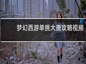 梦幻西游单挑大唐攻略视频