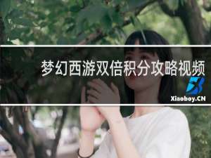 梦幻西游双倍积分攻略视频
