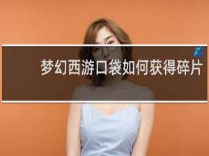 梦幻西游口袋如何获得碎片
