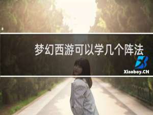 梦幻西游可以学几个阵法