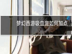 梦幻西游吸血宠如何加点