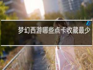 梦幻西游哪些点卡收藏最少