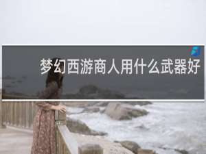 梦幻西游商人用什么武器好