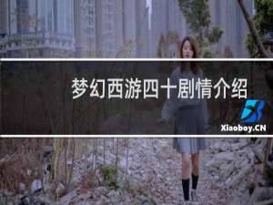 梦幻西游四十剧情介绍