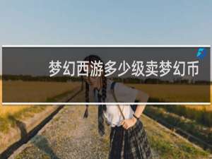 梦幻西游多少级卖梦幻币