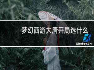 梦幻西游大唐开局选什么