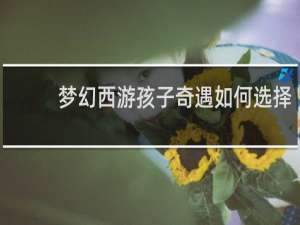 梦幻西游孩子奇遇如何选择