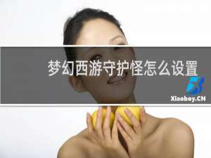 梦幻西游守护怪怎么设置