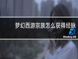 梦幻西游宗族怎么获得经脉