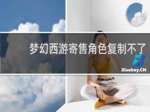 梦幻西游寄售角色复制不了