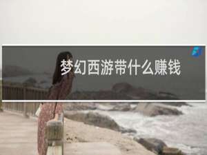 梦幻西游带什么赚钱