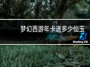 梦幻西游年卡送多少仙玉