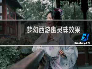 梦幻西游幽灵珠效果