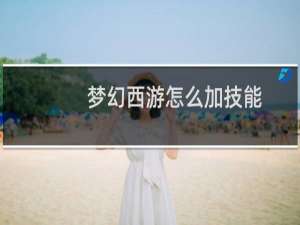 梦幻西游怎么加技能