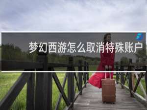 梦幻西游怎么取消特殊账户