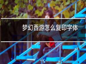梦幻西游怎么复印字体