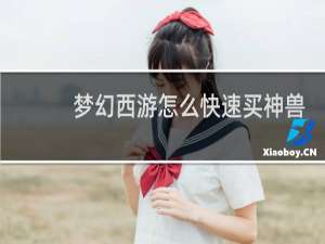 梦幻西游怎么快速买神兽