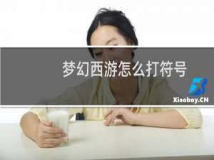 梦幻西游怎么打符号