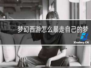 梦幻西游怎么暴走自己的梦