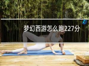 梦幻西游怎么跑227分