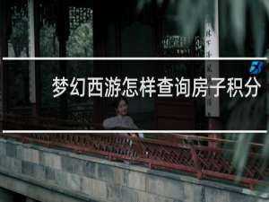 梦幻西游怎样查询房子积分